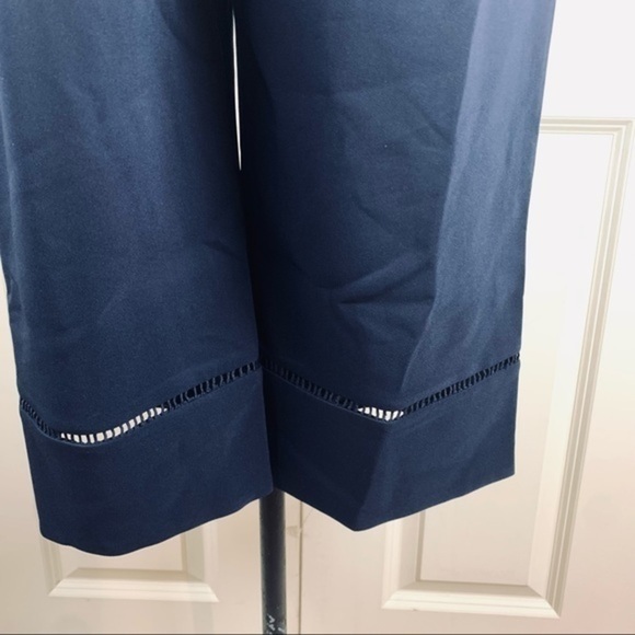 Maggy London Becca Crop Blue Jumpsuit - Picture 4 of 8